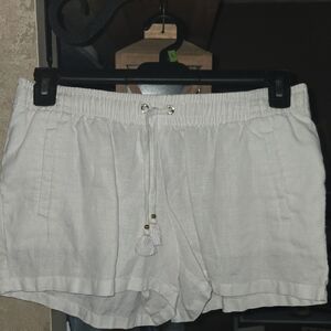 Lilly Pulitzer White Linen Shorts